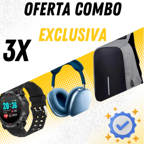 Combo  P9 + maleta + reloj fd68