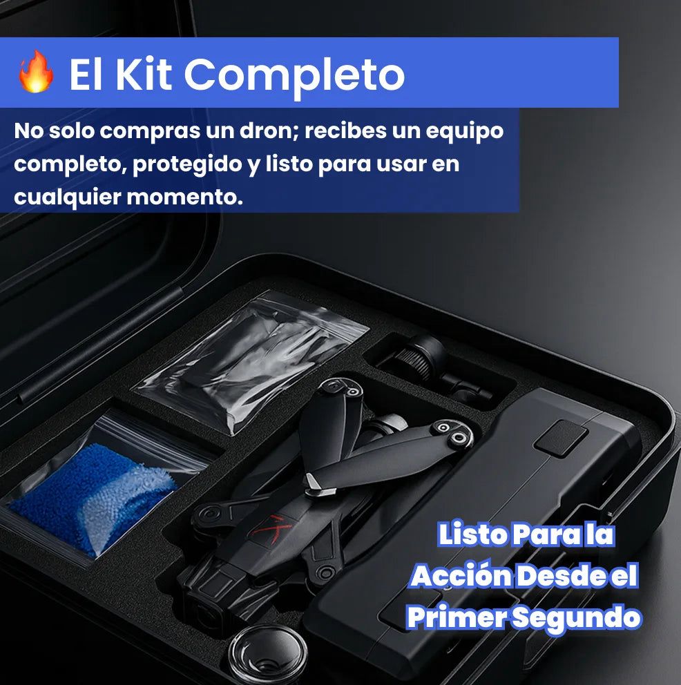 DRON  HIDROGEL CARG ¡TRIPLE CAMARA 4K !