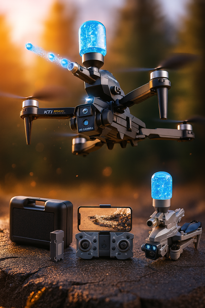 DRON  HIDROGEL CARG ¡TRIPLE CAMARA 4K !